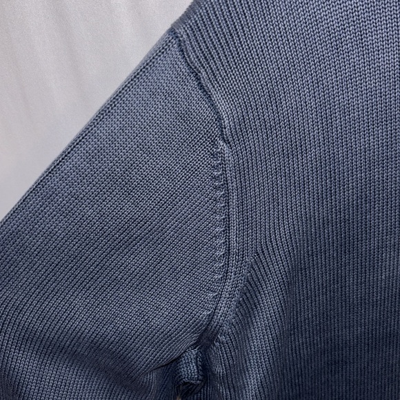 GoodThreads Heavyweight Zip Up Sweater with Standing Collar Washed Navy XXL NWT - Picture 3 of 10